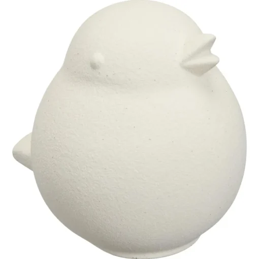 Decoratievogel Beige - 12,5 cm 12 cm