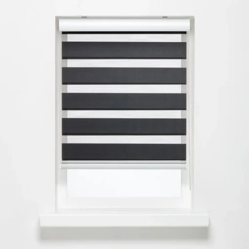 Duo Rolgordijn Eva Antraciet 60x175 cm