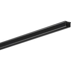 Gordijnrailset 400 cm Zwart Metaal