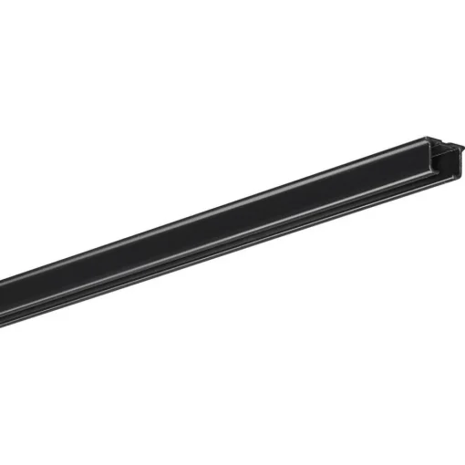 Gordijnrailset 400 cm Zwart Metaal