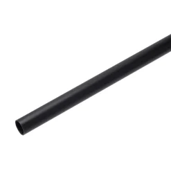 Gordijnroede 200 cm Zwart Metaal - Ø20mm
