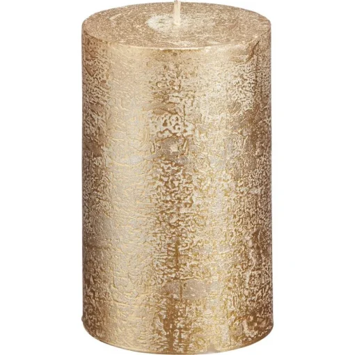 Kaars Rustiek Goud 7x11 cm