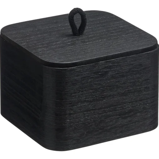 Opbergkist Holm Zwart 14x14x10 cm