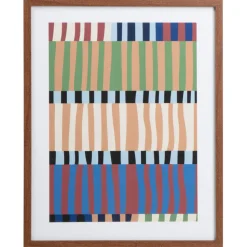 Poster Grafisch Stripes Multicolor