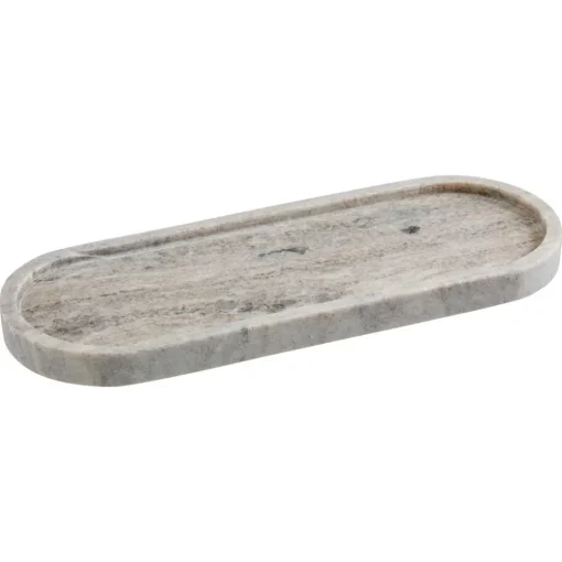 Tray Badkamer Ovaal Marmer Beige